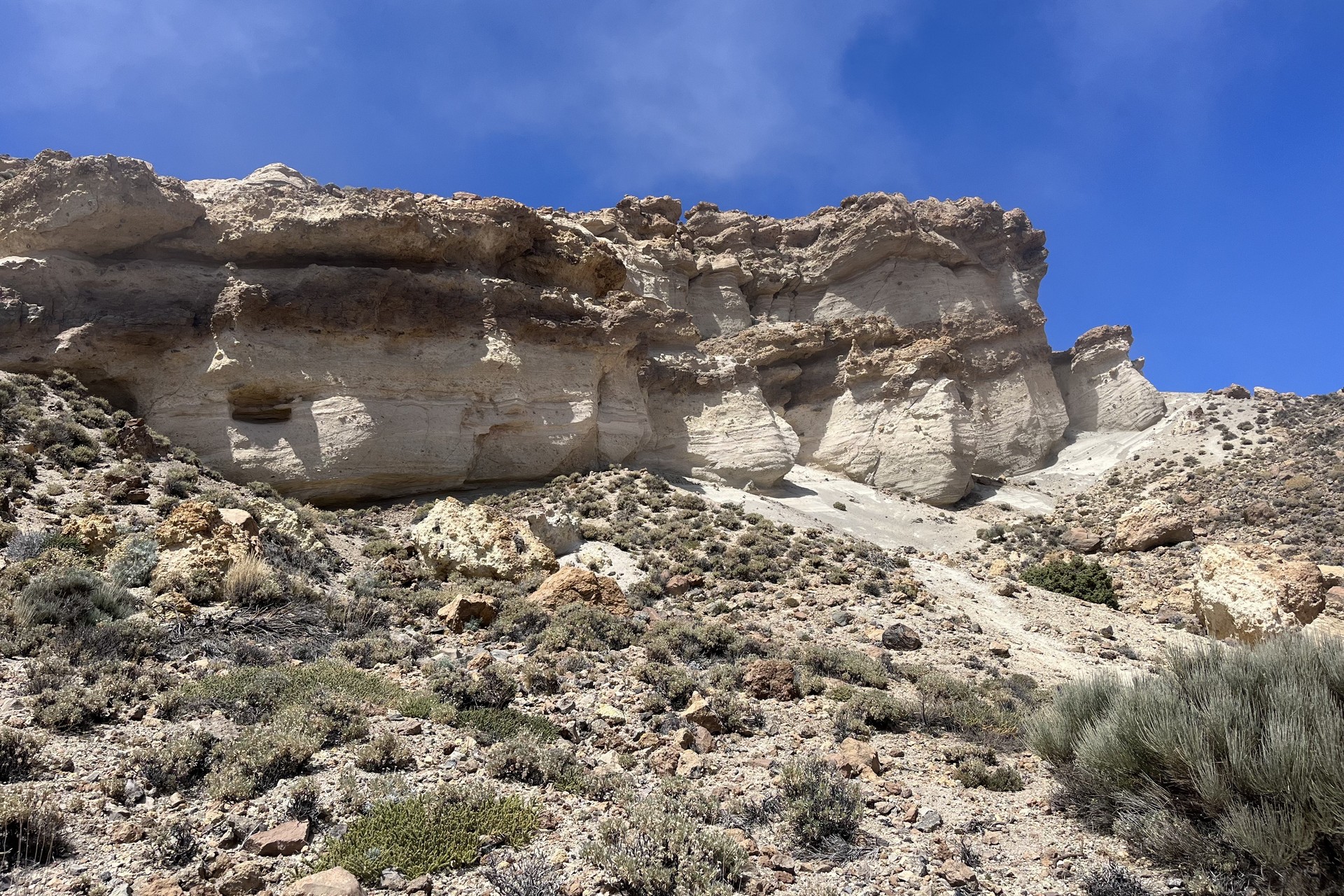 Formacja wulkaniczna w Parku narodowym Teide-Hiszpanii