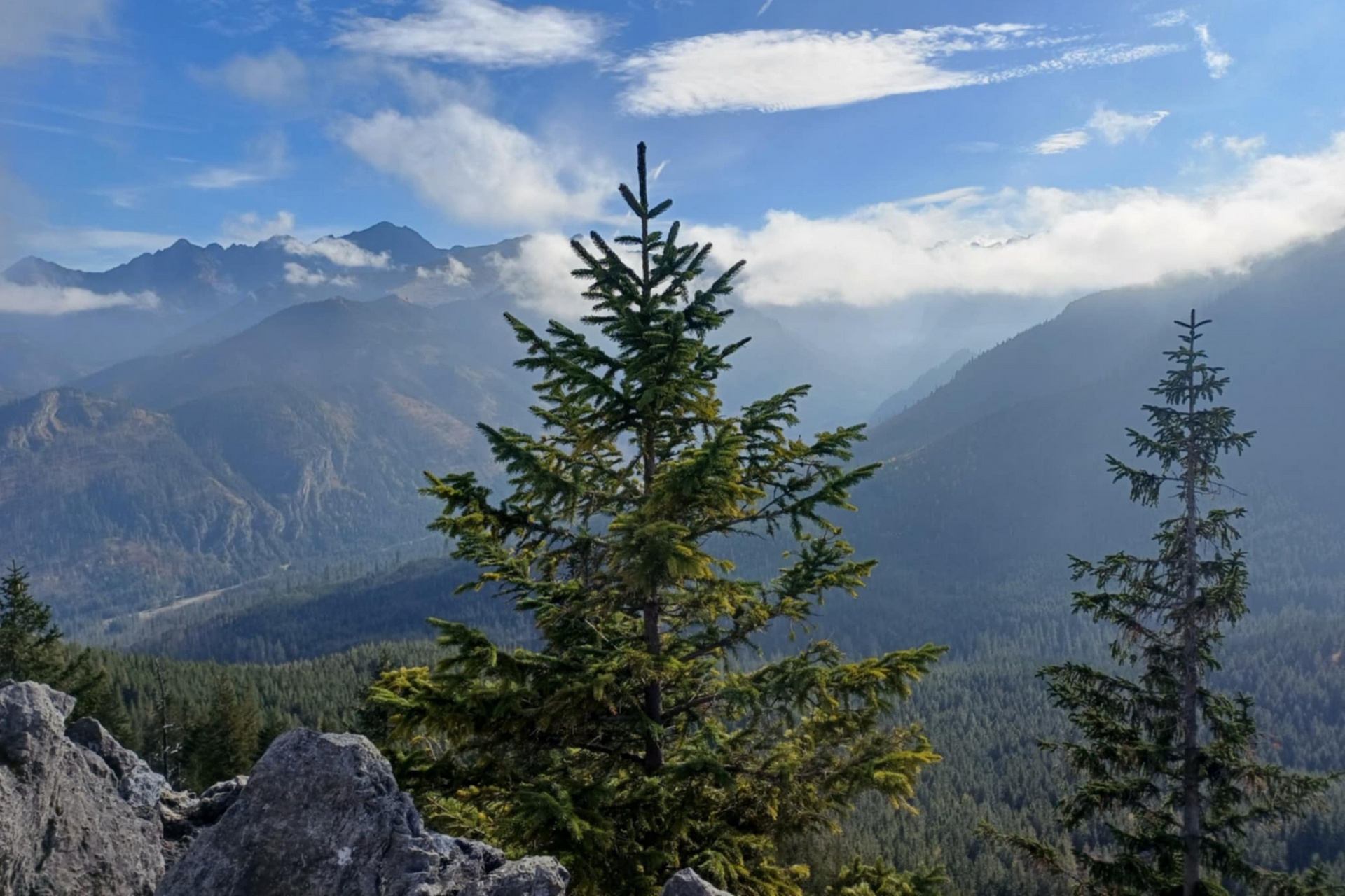 Skały w objęciach snu