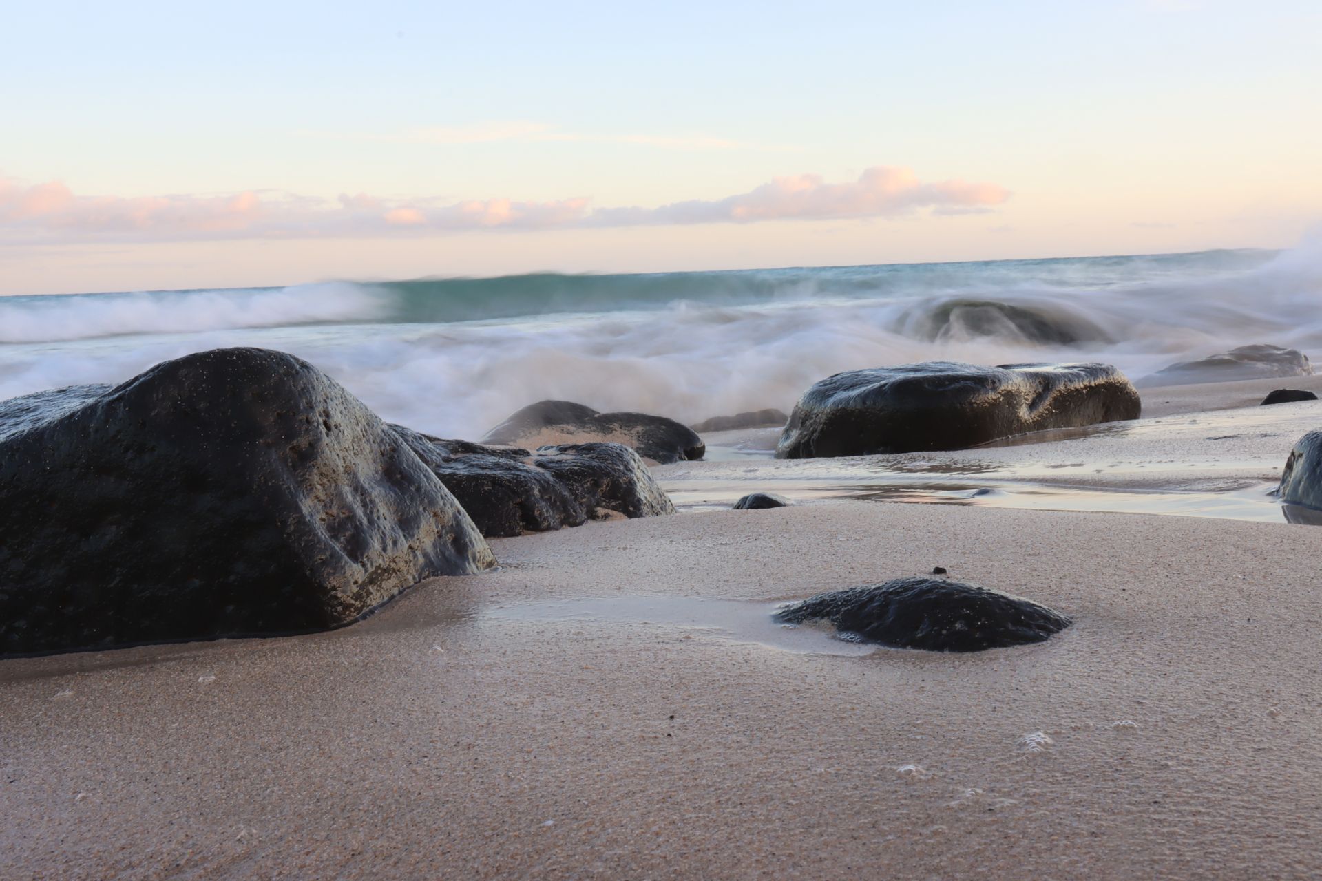 Odbicie ciszy w piasku