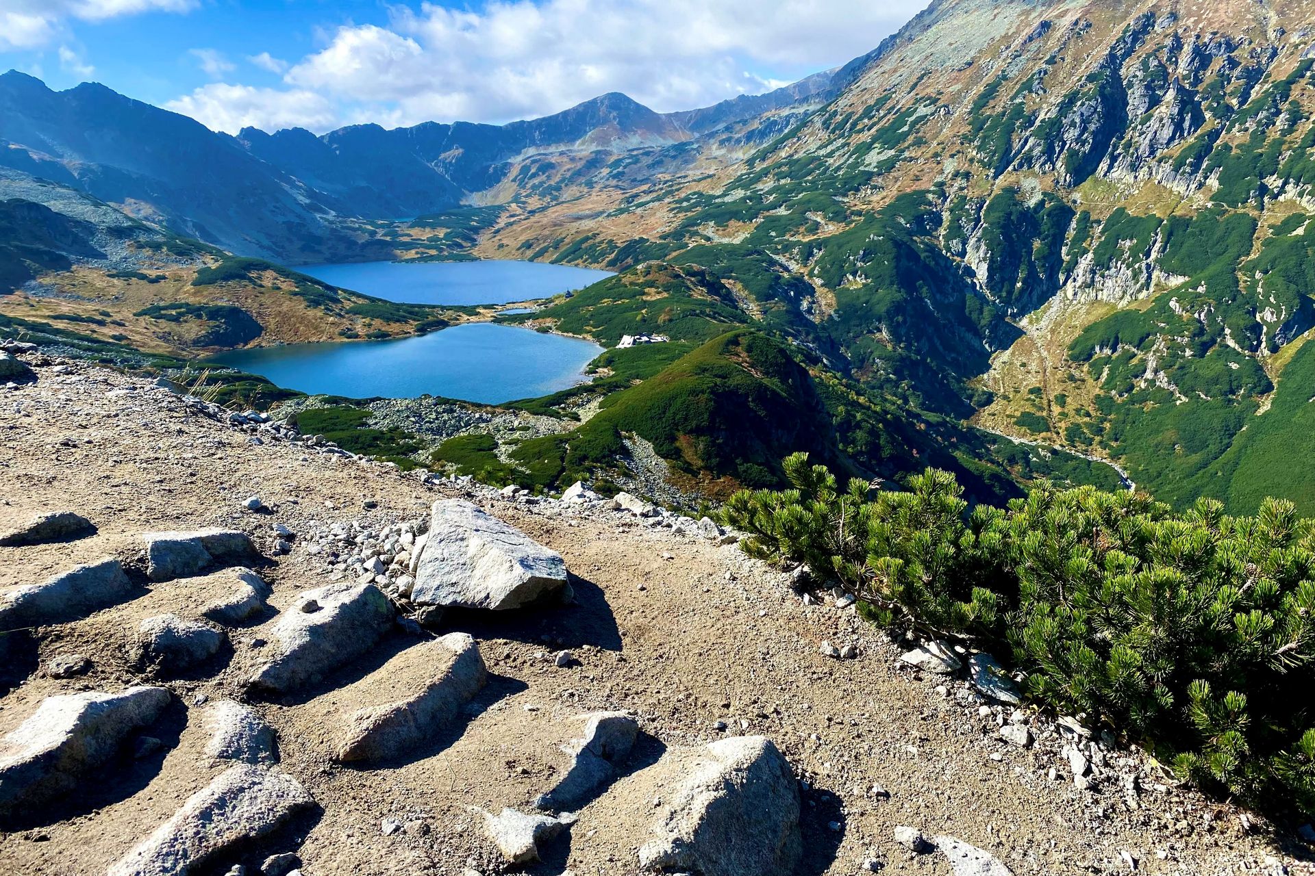 Tatrzańskie stawy z góry