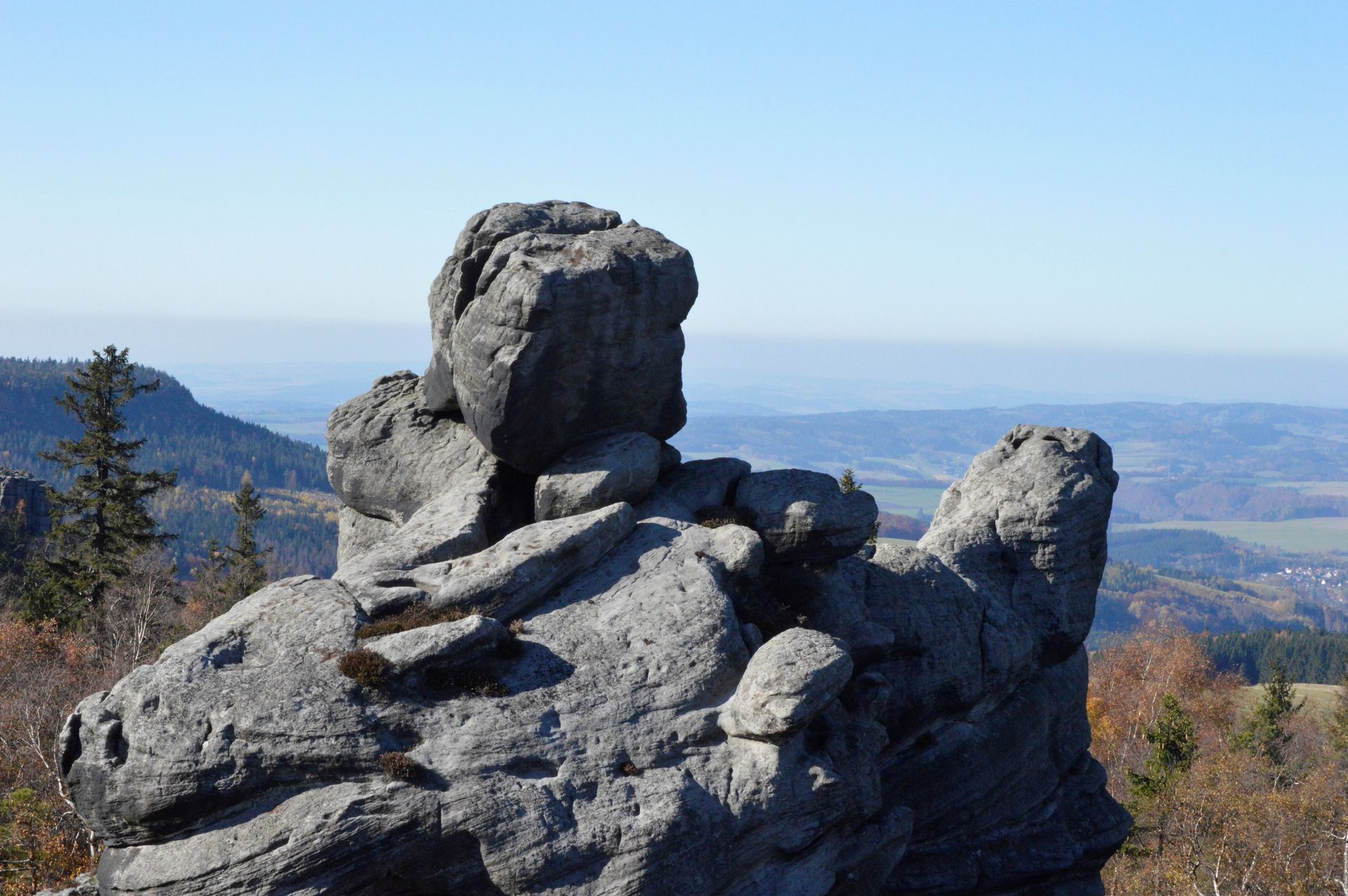 Formacja skalna na Szczelińcu Wielkim